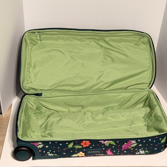 Vera Bradley Teal Floral Rolling Travel Bag - Picture 11 of 16
